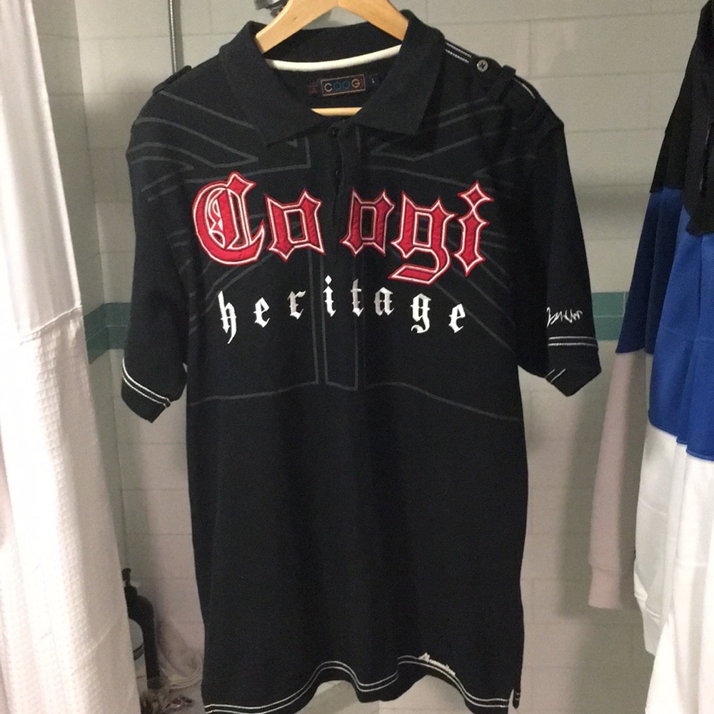 Official black luxury Coogi polo